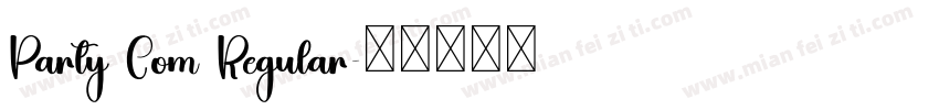 Party Com Regular字体转换